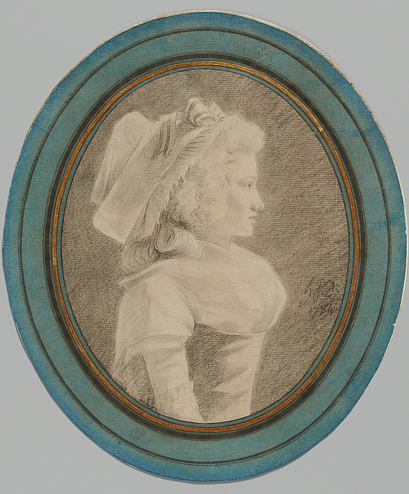 Portrait of a Woman in Profile to the Right Slider Image 2